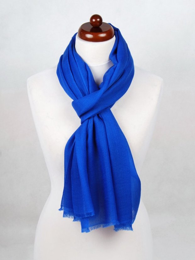 Ring-pashmina exklusiv blau