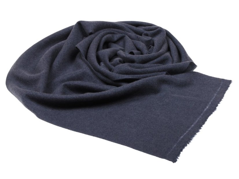 100% Kaschmirschal exklusiv schmal dunkelgrau