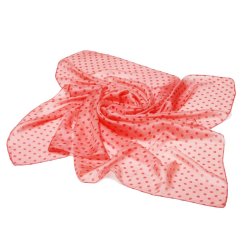 Seidentuch mit Aufdruck rosa mit Dunkelorange