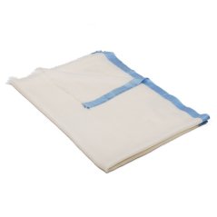 Kašmírská vlněná pašmína exclusive s hedvábím smetanová se světle modrou