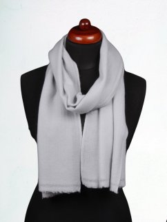 100% kašmírový šál exclusive úzky svetlošedý