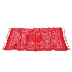 Šála z merino vlny Lhamo tmavě růžová