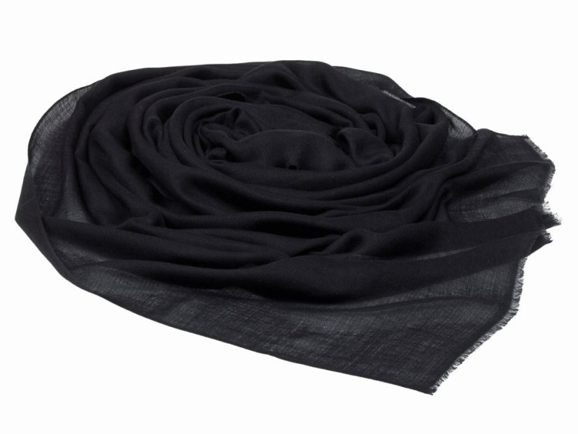 Ring-pashmina exklusiv schwarz