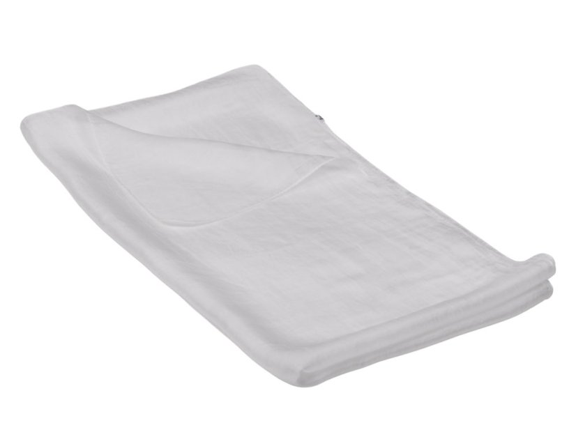 Hodvábny šál jednofarebný biely