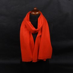 100% Kaschmirschal exklusiv mittelgroß dunkelorange