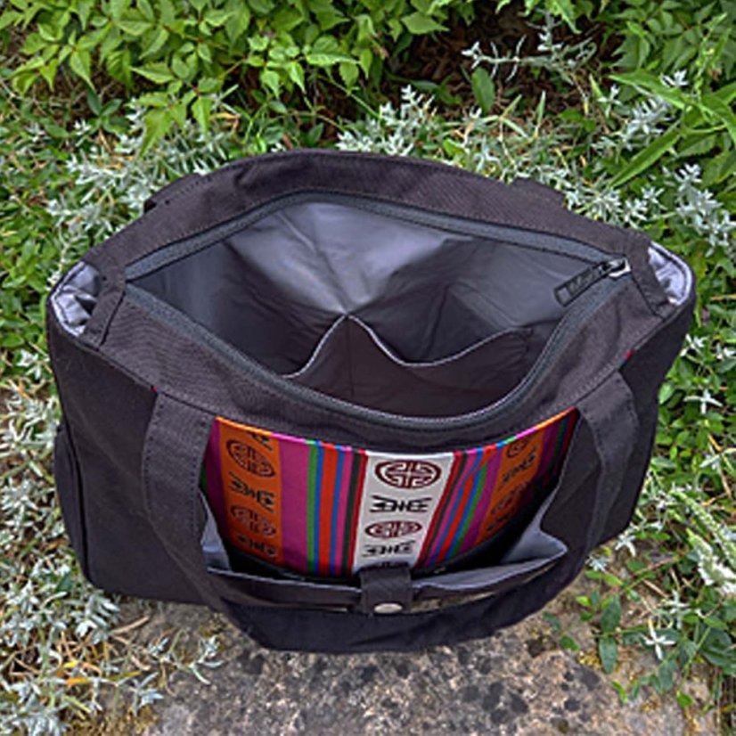 Tibetská kabelka Tote Samye čierna