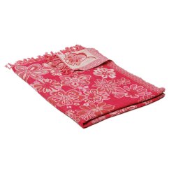 Šál z merino vlny ružový