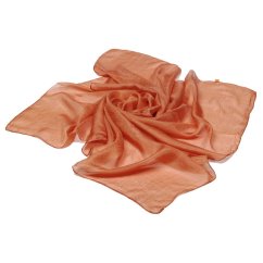 Hedvábný šátek jednobarevný měděný