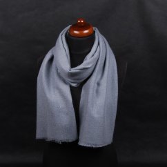 100% kašmírová šála exclusive střední šedá