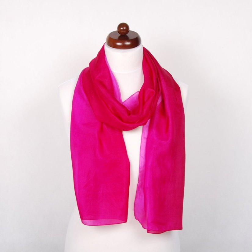 Seidenschal Ombre Magenta