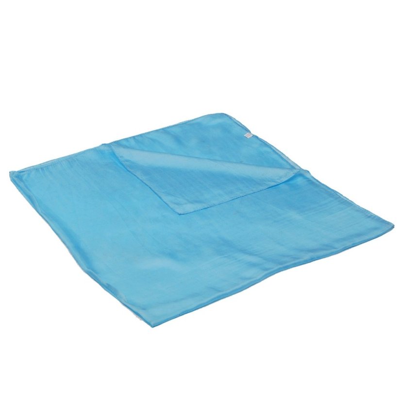 Hodvábna šatka jednofarebná akvamarínová