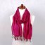 Seidenschal aus Varanasi dunkellila-braun mit Magenta