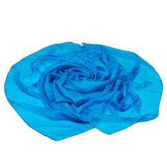Hedvábná šála velká tyrkysová