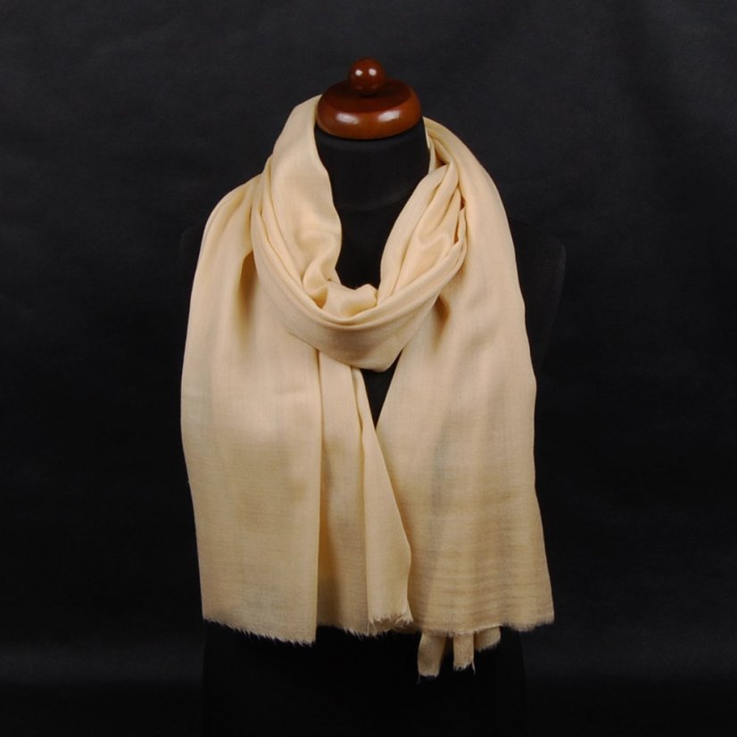 Pashmina-Wollschal Self goldfarben
