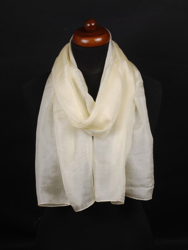 Seidenschal einfarbig hellgelb