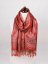 Hodvábny šál Super veľký terakotový s magentou