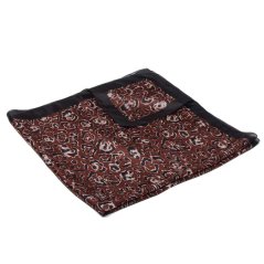 Seidentuch mit Aufdruck dunkelbraun