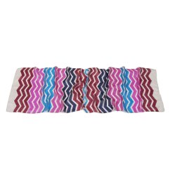 Seidenschal mit Aufdruck mit Lila-Rosa und Bordeaux