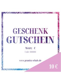 Geschenkgutschein im Wert von 10 €