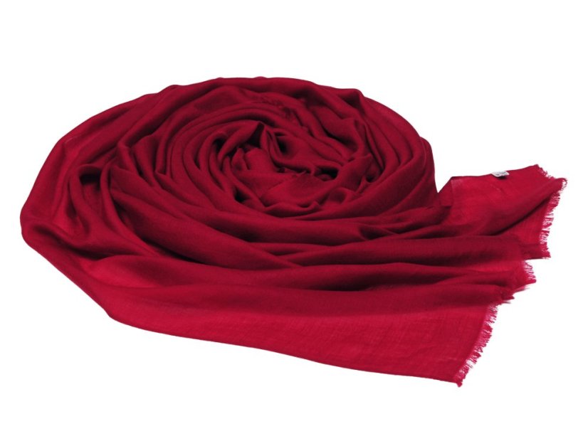 Prstienková pašmína exclusive vínová