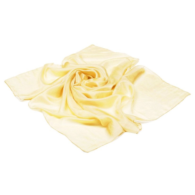 Seidentuch einfarbig hellgelb