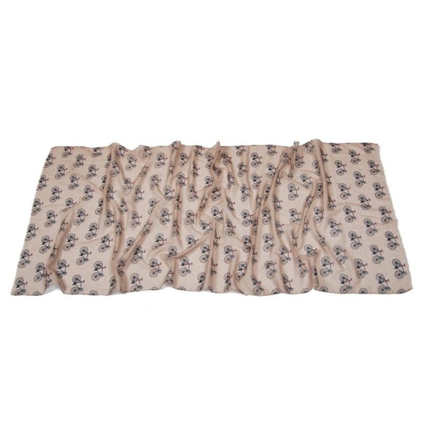 Bavlněná šála světle hnědá