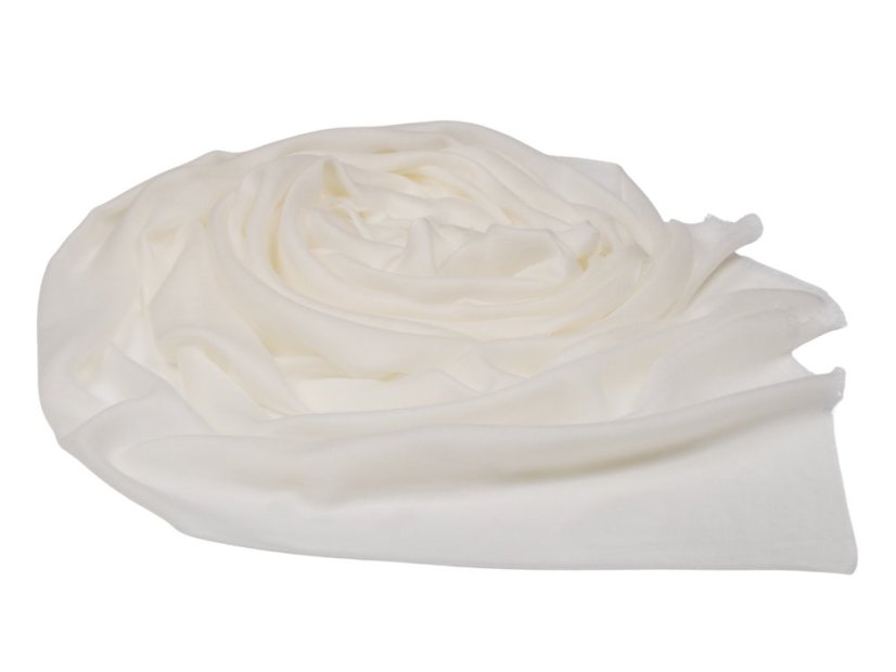 Ring-pashmina exklusiv cremefarben