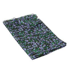 Hodvábny šál s potlačou čierno-zelený