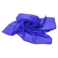 Hodvábna šatka jednofarebná modrá s nádychom do fialovej farby