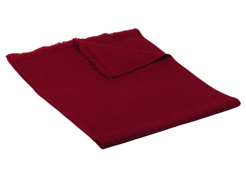 100% Kaschmirschal exklusiv schmal bordeaux