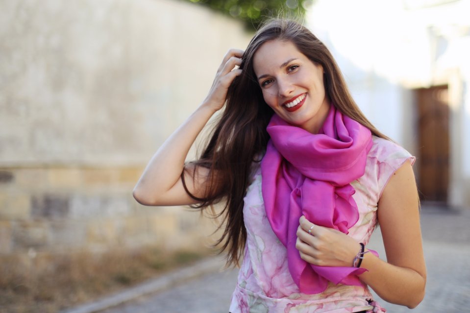 Hodvábne šály veľké