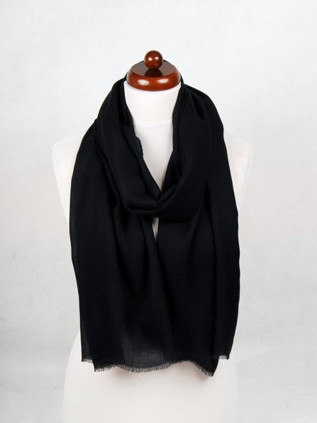 Ring-pashmina exklusiv schwarz