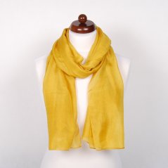 Hodvábny šál veľký žltý