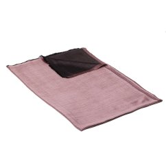 Šála z viskózy a hedvábí oboustranná černo-světle fialová s šedým nádechem