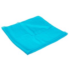 Hedvábný šátek jednobarevný tyrkysový