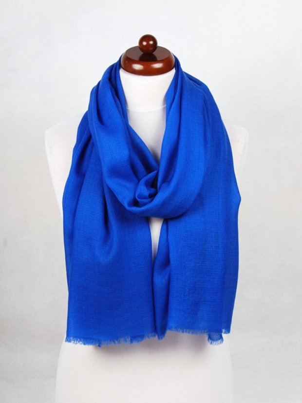 Ring-pashmina exklusiv blau