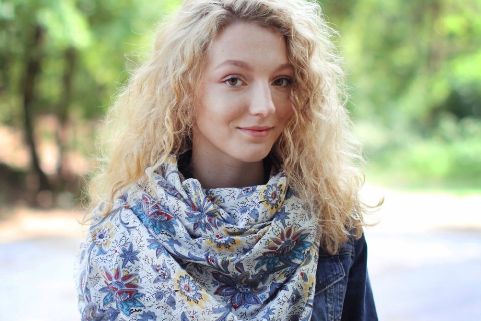 Bavlněné šály s potiskem