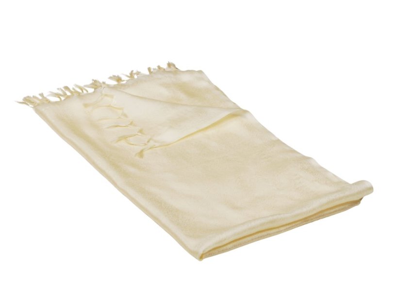 Hedvábná šála z Váránasí světle žlutá