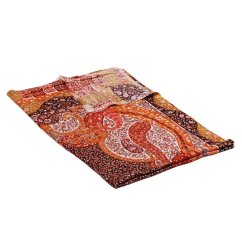 Šál z viskózy a hodvábu s potlačou s bordó, bielou a čiernou farbou