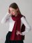 100% Kaschmirschal exklusiv schmal bordeaux