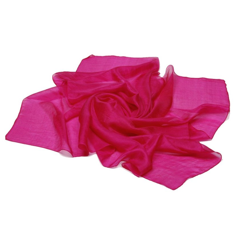 Seidentuch einfarbig dunkelrosa