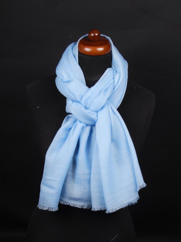 Ring-pashmina exklusiv hellblau