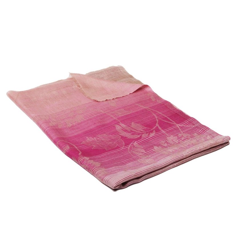 Kašmírská vlněná pašmína exclusive s růžovou