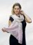 Kaschmirische Pashmina exklusiv creme mit Hellrosa und Graubraun