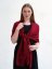Ring-pashmina exklusiv weinrot