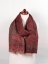 Kašmírská vlněná pašmína Khani Jamavar exclusive červeno-šedohnědá
