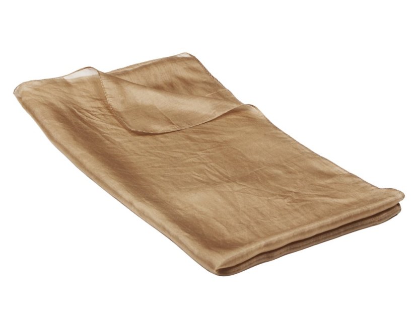 Hedvábná šála jednobarevná šedohnědá