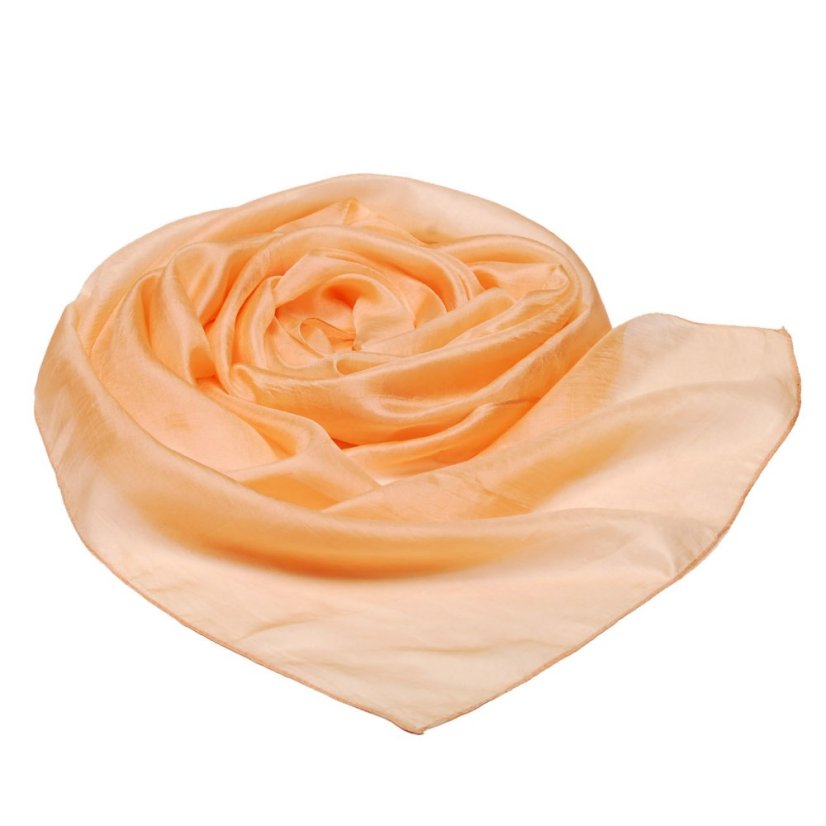 Seidenschal einfarbig hellorange