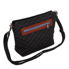 Tibetische Handtasche crossbody Tharpa dunkelgrau