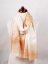 Kaschmirische Pashmina exklusiv creme mit Gold und Graubraun